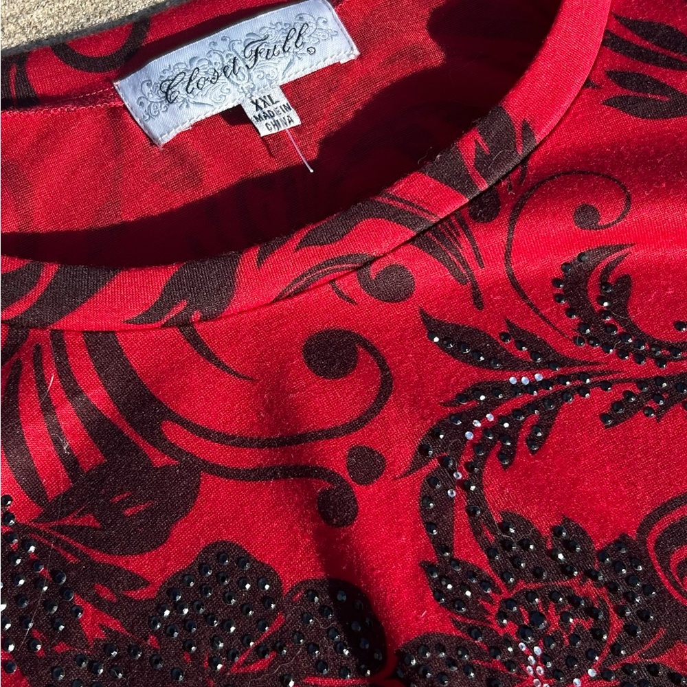 Y2K Rhinestone Tee - Picture 4 of 4